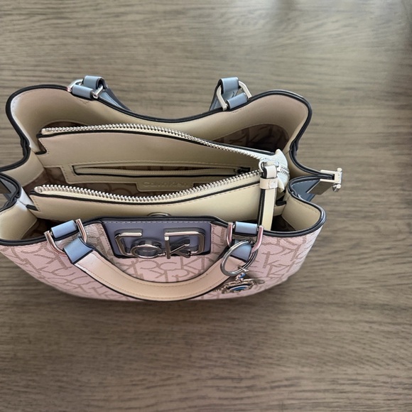 Calvin Klein Beige and Gray Satchel - Picture 2 of 4
